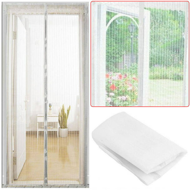 1 Pcs 100x210cm Magnetic Door Net Screen Bug Mosquito Insect Mesh Curtain